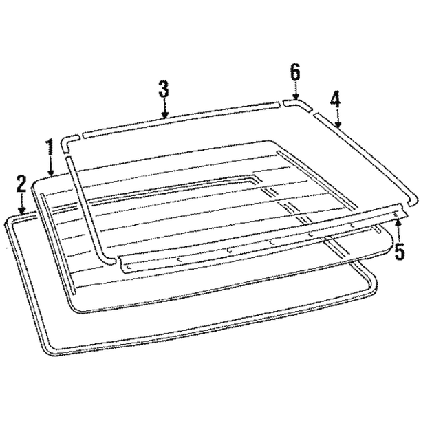Left Rear Upper Genuine Hyundai 87135-33001 Window Joint and Pad Assembly Left Rear Upper Genuine Hyundai 87135-33001 Window Joint and Pad Assembly